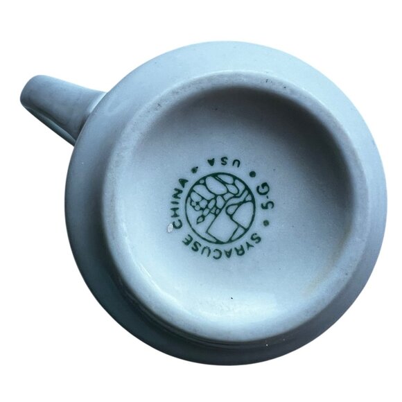 Syracuse USA Mug China Cup Coffee Restaurant Ware White Blue - Picture 8 of 9